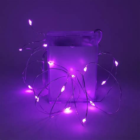 battery powered purple string lights|purple battery operated tea lights.